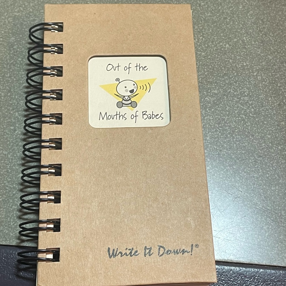 Mini Size Spiral Journal Notebook Out Of Mouth Of Babes Write It Down Series